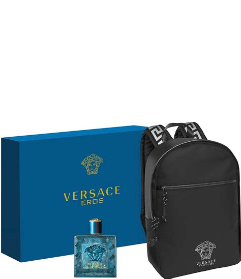 versace perfume for men set|versace men's perfume with backpack.